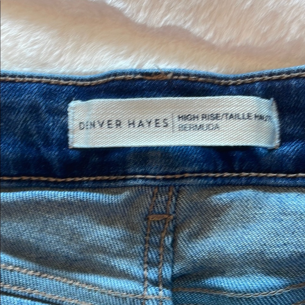 🇨🇦 Denver Hayes Women’s Blue Denim Bermuda Jean Shorts, size 18 - Picture 10 of 14